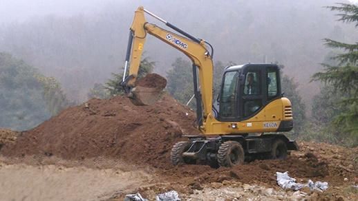 China New Xe60wa 6tons Wheel Excavators