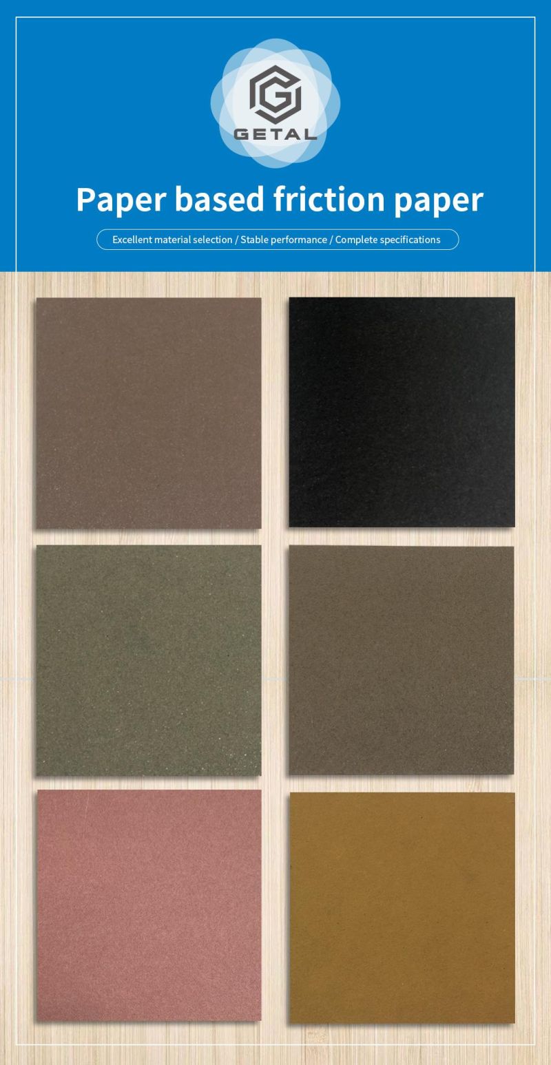High Durability Wet Friction Material Paper for Construction and Earthmoving Machines Passed ISO9001