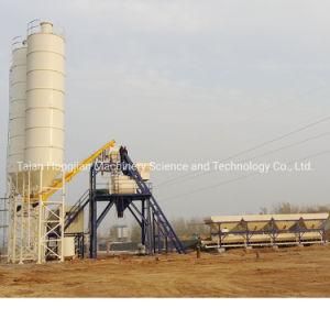 China Popular Mini Ready-Mixed Concrete Batching Mix Plant Machine Construction Equipment Cement Mix Plant Hzs75