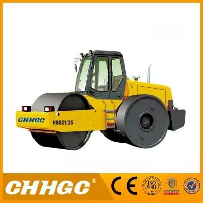 Single Steel Drum Double Amplitude Vibration Medium Size Static Compactor Road Roller