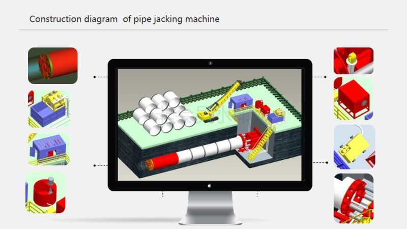 Rock Pipe Jacking Machine Tbm Boring Machine HDD Microtunneling