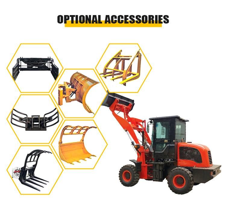 China Factory Offer 1.5 Ton Front End Wheel Loader with 4 Wheel Drive