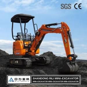 Hydraulic New 1.8ton Mini Crawler Excavator with CE Certificate