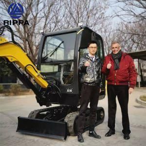Rippa Hydraulic Crawler 0.8 1 2 Ton Small Micro Mini Escavator Escavatore Pelle Bagger Digger Mini Excavator