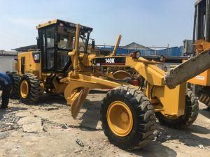 Japan Used Cat 140K Construction Machinery Motor Wheel Grader in Good Condition