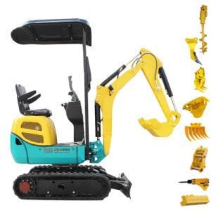 China Multifunctional Garden Use Hydraulic Digger Mini Excavator 1t 1.5t 2t