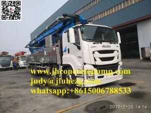 China Factory Hotsale 56m Mobile Concrete Pump Truck, Concrete Placing Boom with Best Price