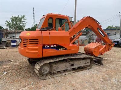 Original Korea Doosan Excavator Used Mini Doosan 80h Crawler Excavator