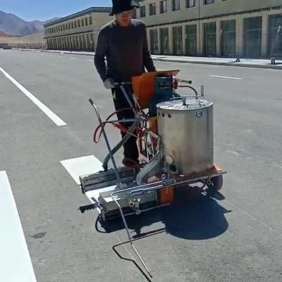 Hand-Push Hotmelt Road Marking Machine with 55L Capacity