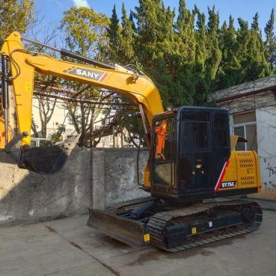 Used Excavators Sanyi Sy75c Earth-Moving Machinery Good Condition Low Hours Original