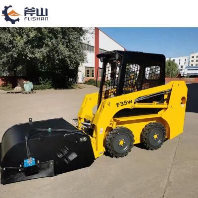 Mini Skid Steer Loader Engine Power 35HP Loading Capacity 500kg