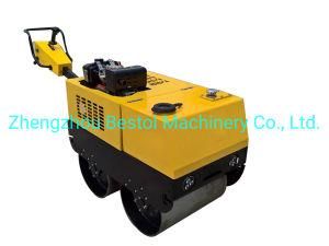 Walk Behind Mini Double Drum Compactor Vibratory Roller Vibration Road Roller