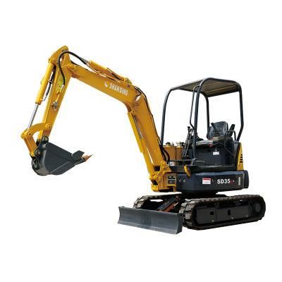 CE Approved China Mini Excavator SD35u 3.5 Ton Excavator Crawler Digger Excavator 3.5 Ton for Sale