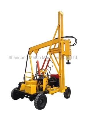 Road Safety Pole Install Pile Machinery Small Hydraulic Pile Driver