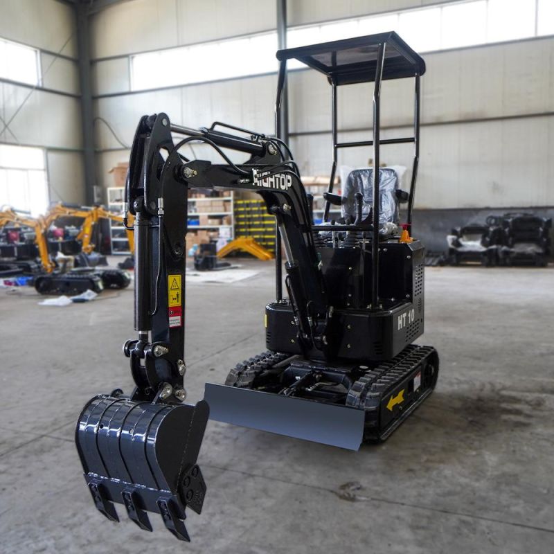Chinese Ht10 Ton Crawler Small Digger Mini Excavator Price for Sale