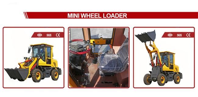 New Construction Equipment Mini Loader with Quick Hitch Wood Fork