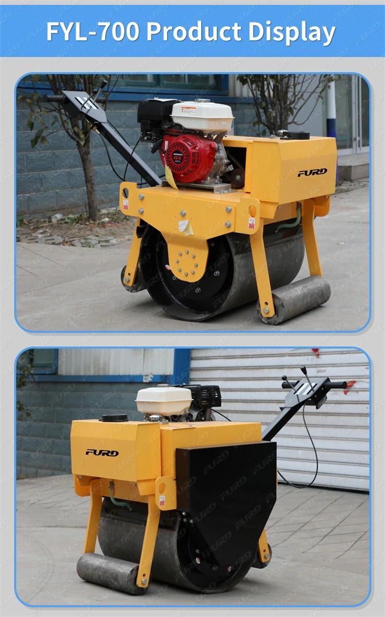 500kg/ 2 Ton Single Drum Vibratory Road Roller Soil Compaction Machine Made in China