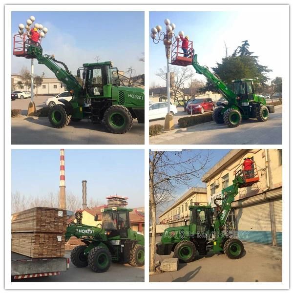 China Small Boom Telescopic Agricultural Wheel Loader (HQ920T) with Ce