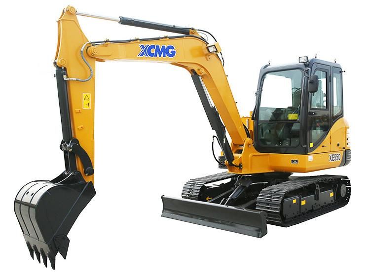 XCMG Official Xe55D 5ton Mini Crawler Excavator for Sale