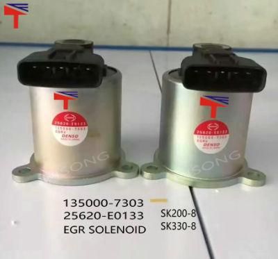 Excavator Sk330-8 Engine J08etm Egr Solenoid Valve 135000-7303