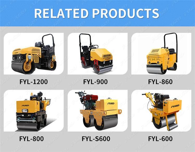Hydraulic Drive Road Roller 1 Ton Road Roller Compactor for Sale