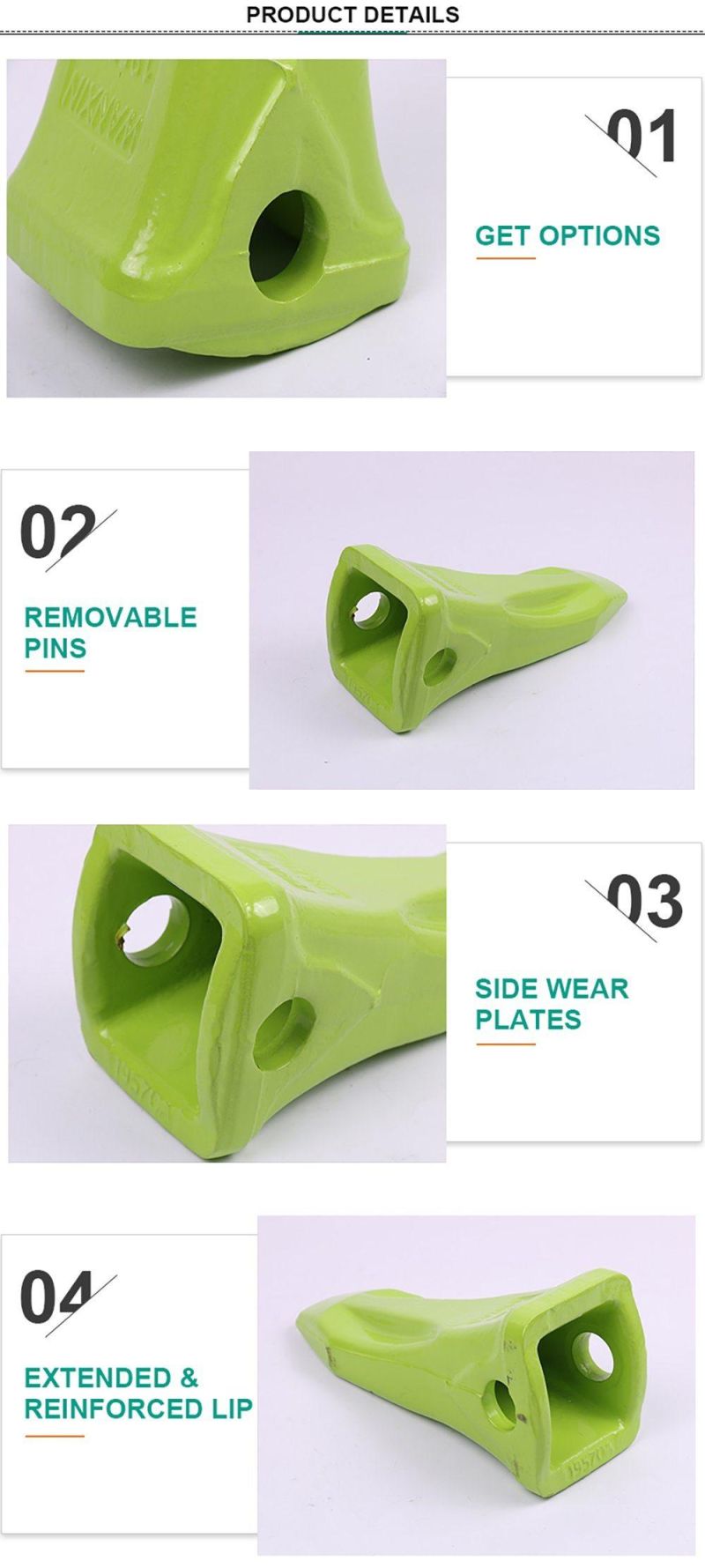 Casting V19syl Super V Excavator Bucket Teeth Machinery Parts