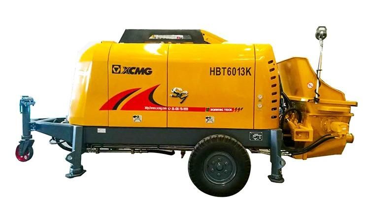XCMG Official Small Size Diesel Concrete Mixer Hbt6013K with Pump Price