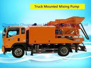 New Type Truck Mounted Concrete Mixer Pump with Diesel Electric Dual Purpose