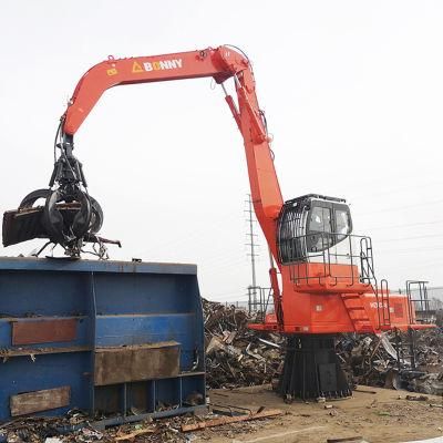 Bonny Wzd33-8c 33ton Fixed Electric Hydraulic Material Handler for Scrap Steel with Orange-Peel Grab
