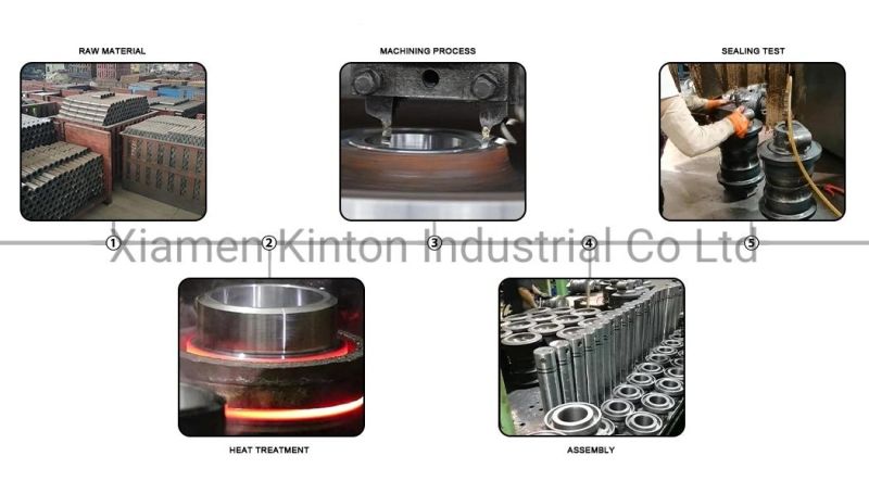 Top Cat-D3c Excavator Parts with Bottom Track Roller Double Flange