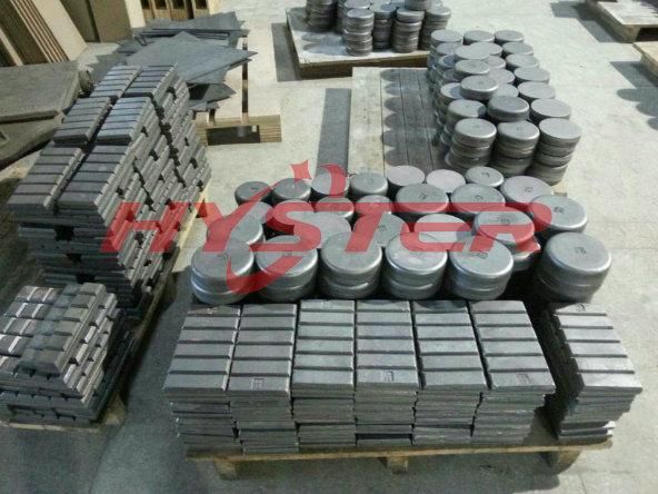725bhn Cast White Iron Chockblocks CB65, 240X65X15/8mm Bimetal Material with Weldable Mild Steel