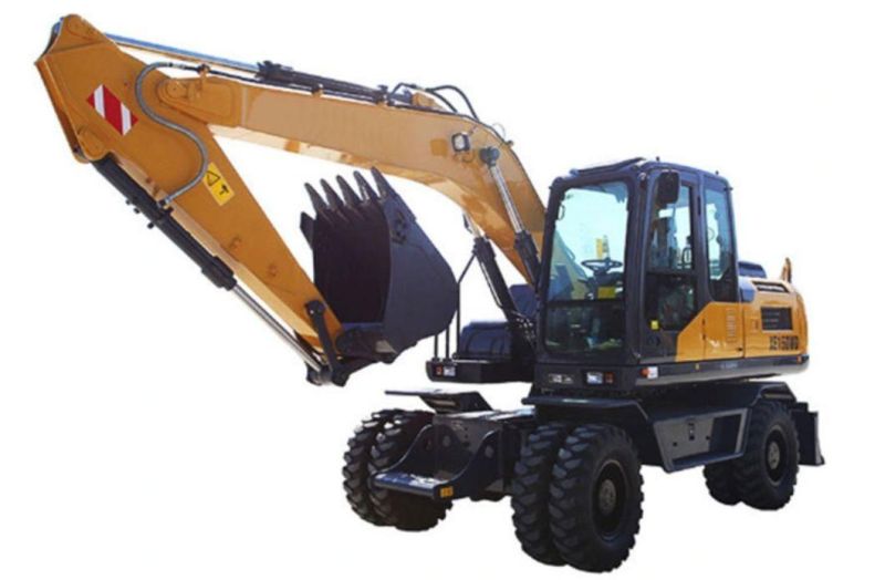 Medium Size Chinese High Quality 15ton Wheel Excavators with Diesel Engine