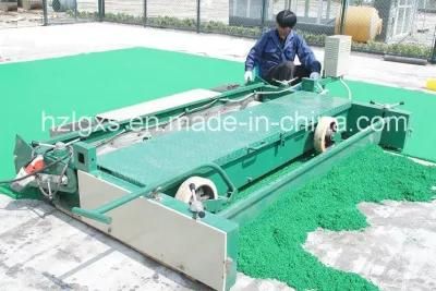 1.5t EPDM SBR Granules Rubber Flooring Spreading Paving Machine