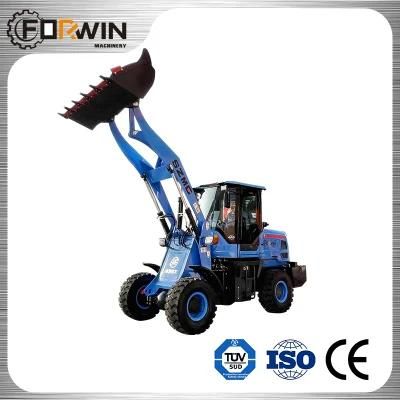 High Performance Construction Machinery Equipment Small Front End Shovel 1.5 T Compact Bucket Hydraulic Mini Wheel Loader Fw915b with CE