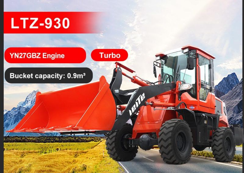 Manufacturer Mini Loader 4WD with Front End Loader and Backhoe Mini Yellow Green Unique Training Long Power ISO