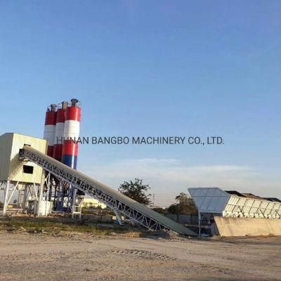 Construction Machinery Concrete Equipment Steel Silo Machine Mobile Cement Ready Plant Concrete Batching and Mixing Plant