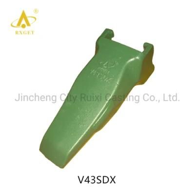 V43sdx Super V Bucket Teeth and Adapter, Excavator Spare Parts
