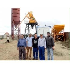Capacity 25 M3/H Lifting Hopper Type Concrete Mixing Plant