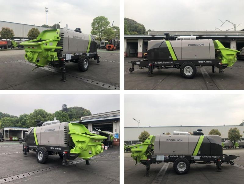 ZOOMLION Dual Pump Dual Circuit Hydraulic Trailer Concrete Pump HBT80.16.199rsu