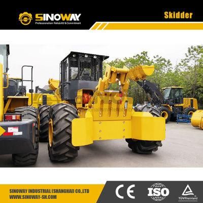 Small Rubber Tired Skidder Sinoway Log Skidder for Sale