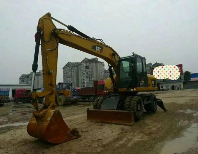 Cat M317D2 17 Ton Used Second Hand Wheeled Mining Hydraulic Wheel Excavator Medium Construction Machinery Earth Moving Original Excavators Excavadora Usada