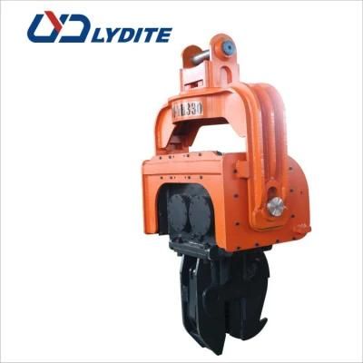 Beiyi Construction Machinery Pile Driving Equipment 18-65t Excavator Mounted Hydraulic Vibro Hammer/Vibratory Sheet Pile Driver