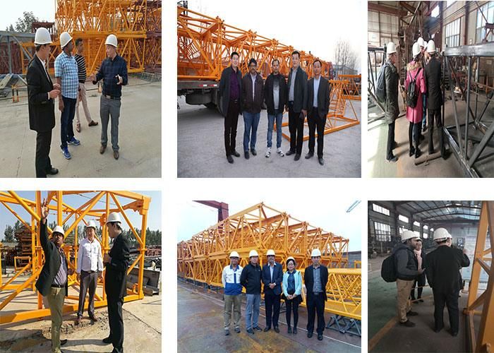 Qtz50-5008 Model Topkit Tower Crane with 4t Max Load for Construction