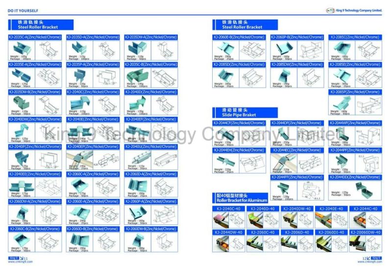 Aluminum Roller/Placon of 40series/Sliding Rail