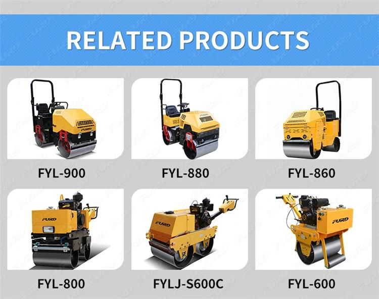Hand Guided 550kg Double Drum Vibratory Road Roller Soil Compaction Machine