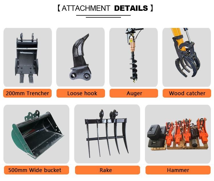 Beijun Manufacture for Mini Excavator with Auger Hammer and Excavator Attachment