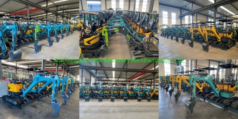 1.6t Compact Hydraulic Multifunctional Construction Machinery Wheel Loader Mini Loader for Construction, Farm and Garden