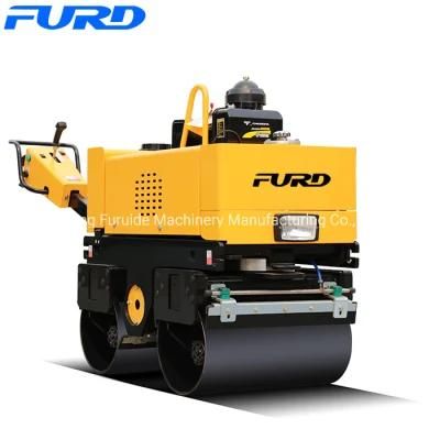 800kg Hydraulic Transmission Double Drum Walk Behind Vibratory Roller