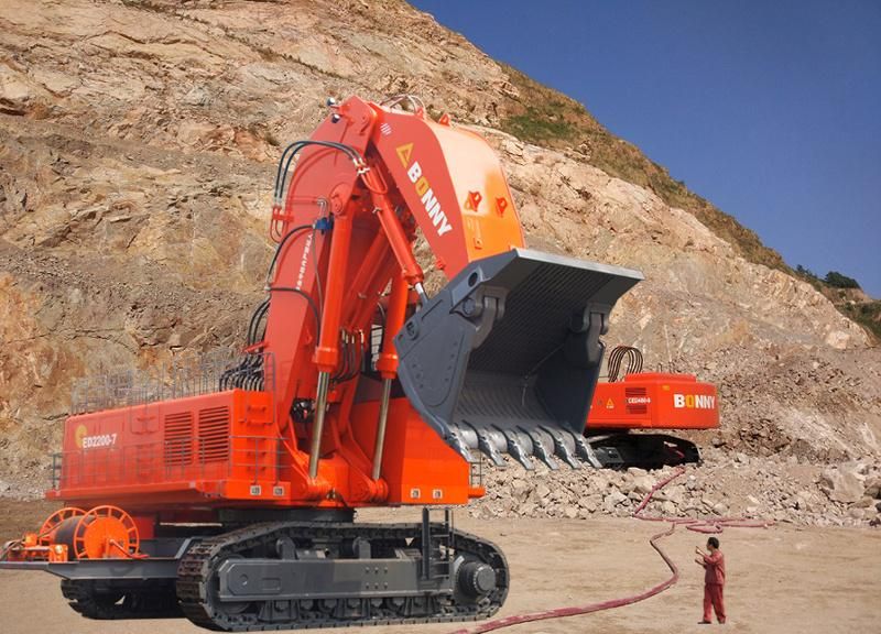 China BONNY New CED2200-7 220ton Class Super Large Electric Hydraulic Mining Excavator for Sale
