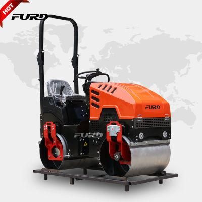 1 Ton Double Drum Asphalt Compact Road Roller in Low Price